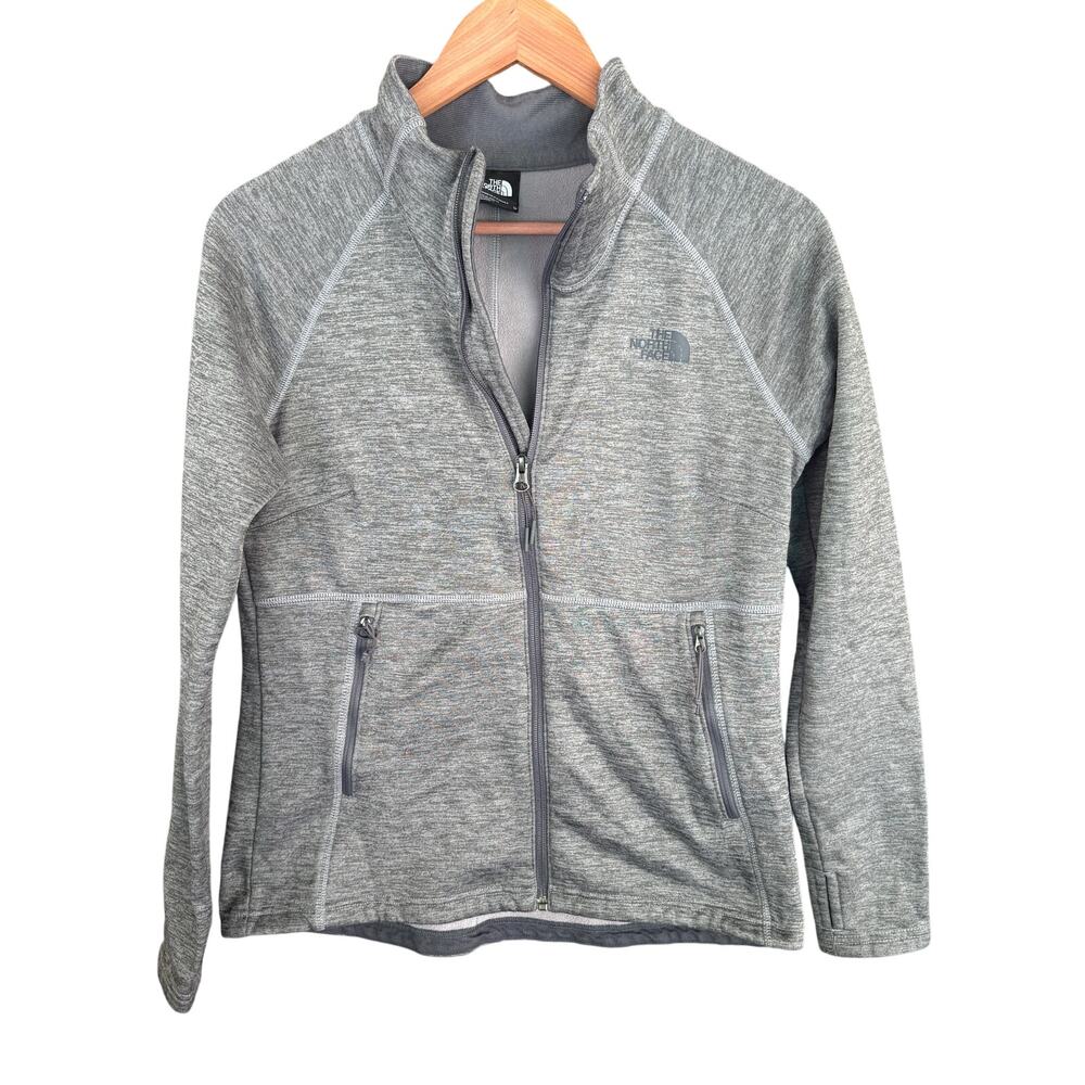 North Face Womens Canyonlands Zip Jacket M Gray Windbreaker Coat TNF Camp Hike